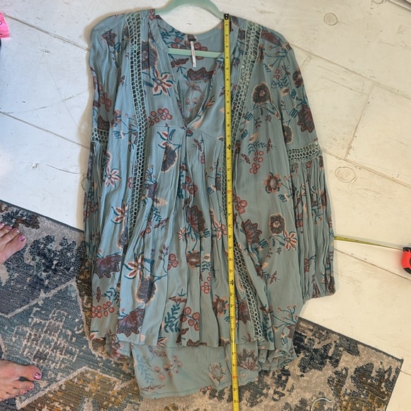 Free People Just the Two of Us Top, Light Blue XS - Picture 15 of 16